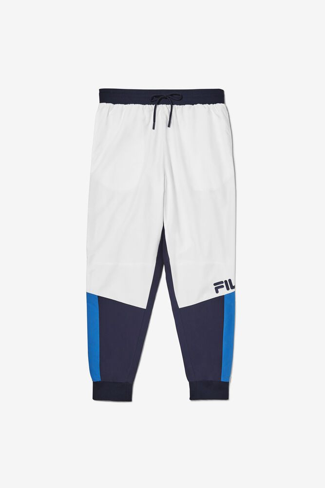 Fila Pants Mens White - Hudson Track - Philippines 1742356-VZ